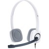 Logitech H150 On Ear Multimedia Ακουστικά με μικροφωνο και σύνδεση 3.5mm Jack σε Λευκό χρώμα