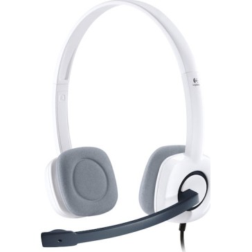 Logitech H150 On Ear Multimedia Ακουστικά με μικροφωνο και σύνδεση 3.5mm Jack σε Λευκό χρώμα