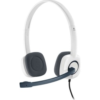 Logitech H150 On Ear Multimedia Ακουστικά με μικροφωνο και σύνδεση 3.5mm Jack σε Λευκό χρώμα