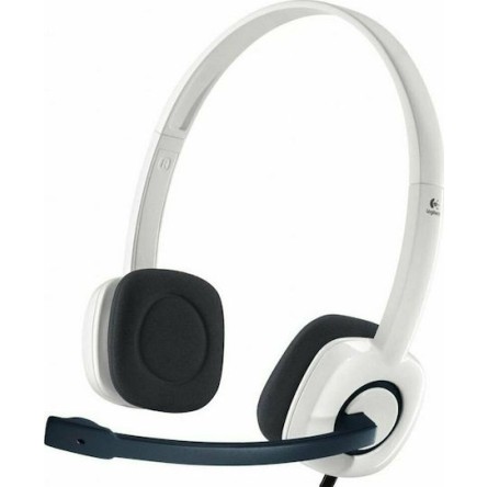 Logitech H150 On Ear Multimedia Ακουστικά με μικροφωνο και σύνδεση 3.5mm Jack σε Λευκό χρώμα
