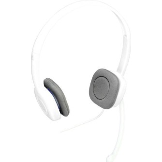 Logitech H150 On Ear Multimedia Ακουστικά με μικροφωνο και σύνδεση 3.5mm Jack σε Λευκό χρώμα