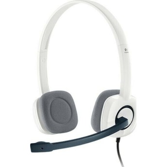 Logitech H150 On Ear Multimedia Ακουστικά με μικροφωνο και σύνδεση 3.5mm Jack σε Λευκό χρώμα