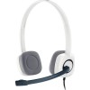 Logitech H150 On Ear Multimedia Ακουστικά με μικροφωνο και σύνδεση 3.5mm Jack σε Λευκό χρώμα