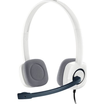 Logitech H150 On Ear Multimedia Ακουστικά με μικροφωνο και σύνδεση 3.5mm Jack σε Λευκό χρώμα