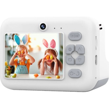 Denver KPC-1374BTW Παιδική Φωτογραφική Μηχανή 48MP Full HD (1080p) με Θερμική Εκτύπωση Λευκή