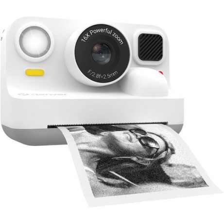 Denver KPC-1374BTW Παιδική Φωτογραφική Μηχανή 48MP Full HD (1080p) με Θερμική Εκτύπωση Λευκή