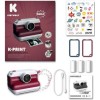 Kidywolf KDW-182693 Παιδική Φωτογραφική Μηχανή με Θερμική Εκτύπωση Κόκκινη