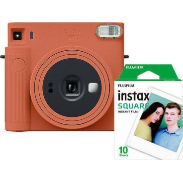 Fujifilm Instax Square SQ 1 Instant Φωτογραφική Μηχανή Terracotta Orange