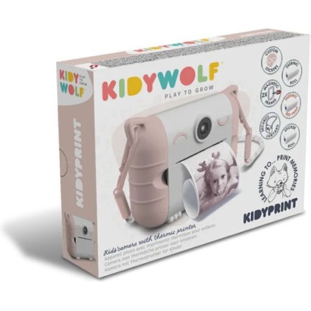 Kidywolf Παιδική Φωτογραφική Μηχανή 8MP με Θερμική Εκτύπωση Ροζ