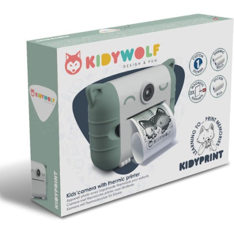 Kidywolf Compact Φωτογραφική Μηχανή Θερμικής Εκτύπωσης Πράσινη