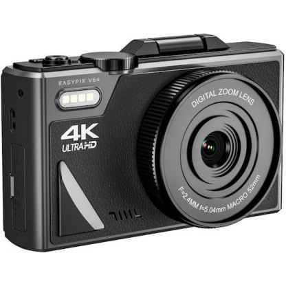 EasyPix V64 Flip Compact Φωτογραφική Μηχανή Μαύρη