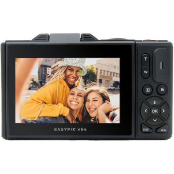 EasyPix V64 Flip Compact Φωτογραφική Μηχανή Μαύρη
