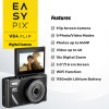 EasyPix V64 Flip Compact Φωτογραφική Μηχανή Μαύρη