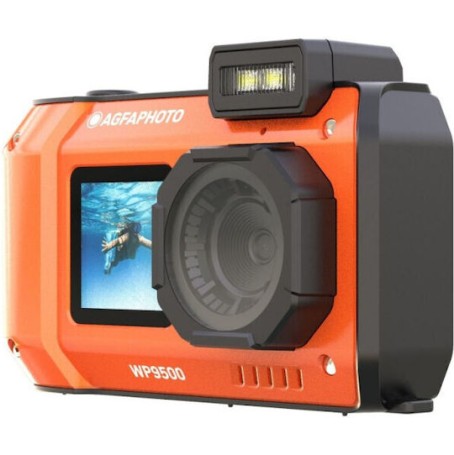 AgfaPhoto WP9500 Compact Φωτογραφική Μηχανή 24MP Πορτοκαλί