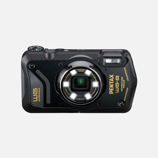 Ricoh Pentax WG-8 Compact Φωτογραφική Μηχανή 20MP Οπτικού Ζουμ 5x με Οθόνη 3