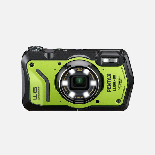 Ricoh Pentax WG-8 Compact Φωτογραφική Μηχανή 20MP Οπτικού Ζουμ 5x με Οθόνη 3
