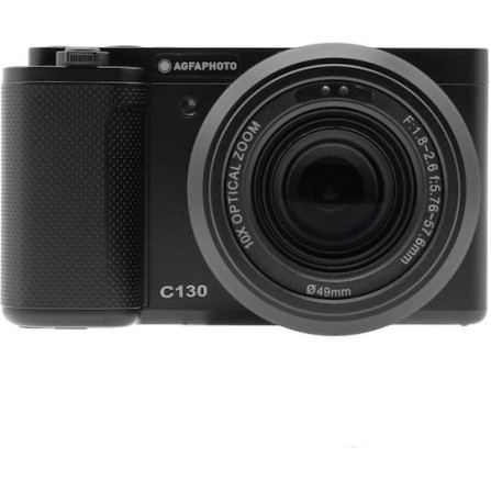 AgfaPhoto Realishot C130 Compact Φωτογραφική Μηχανή 24MP 4K UHD Οπτικού Ζουμ 10x Μαύρη