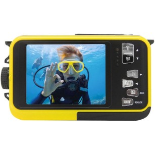 EasyPix W3027 Compact Φωτογραφική Μηχανή 5MP Full HD (1080p) Οπτικού Ζουμ 4x Κίτρινη