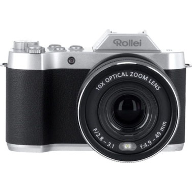 Rollei Powerflex Compact Φωτογραφική Μηχανή 8MP Οπτικού Ζουμ 10x Ασημί