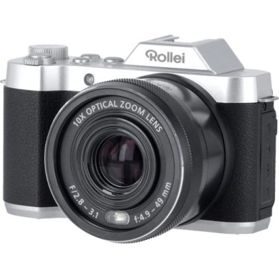 Rollei Powerflex Compact Φωτογραφική Μηχανή 8MP Οπτικού Ζουμ 10x Ασημί