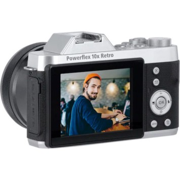Rollei Powerflex Compact Φωτογραφική Μηχανή 8MP Οπτικού Ζουμ 10x Ασημί