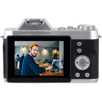 Rollei Powerflex Compact Φωτογραφική Μηχανή 8MP Οπτικού Ζουμ 10x Ασημί