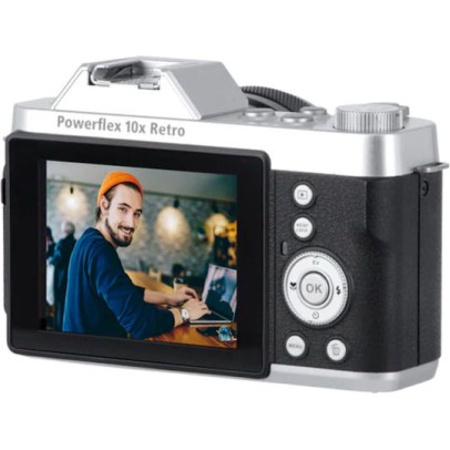 Rollei Powerflex Compact Φωτογραφική Μηχανή 8MP Οπτικού Ζουμ 10x Ασημί
