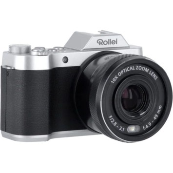 Rollei Powerflex Compact Φωτογραφική Μηχανή 8MP Οπτικού Ζουμ 10x Ασημί