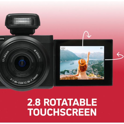 AgfaPhoto Realishot C110 Compact Φωτογραφική Μηχανή 24MP Οπτικού Ζουμ 3x