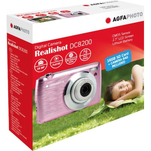 AgfaPhoto Realishot DC8200 Compact Φωτογραφική Μηχανή 18MP Οπτικού Ζουμ 8x με Οθόνη 2.7