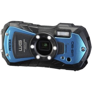 Pentax WG-90 Compact Φωτογραφική Μηχανή 16MP Οπτικού Ζουμ 5x Μπλε