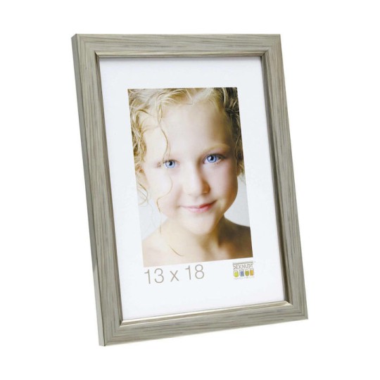 Deknudt S46AD1_13,0X18,0 Κορνίζα Πλαστική με Ασημί Πλαίσιο