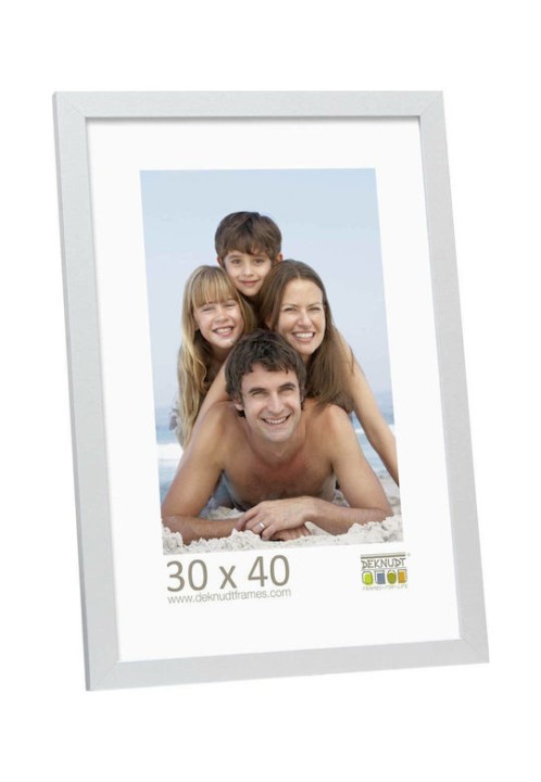 Deknudt S44CD1 Κορνίζα Ξύλινη με Ασημί Πλαίσιο 30x40 Silver 6τμχ