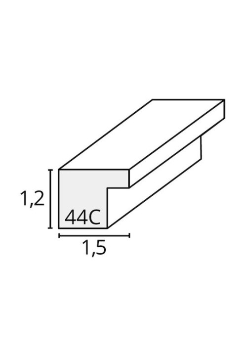 Deknudt S44CD1 Κορνίζα Ξύλινη με Ασημί Πλαίσιο 30x40 Silver 6τμχ