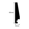 Nielsen Κορνίζα Ξύλινη με Λευκό Πλαίσιο 13x18
