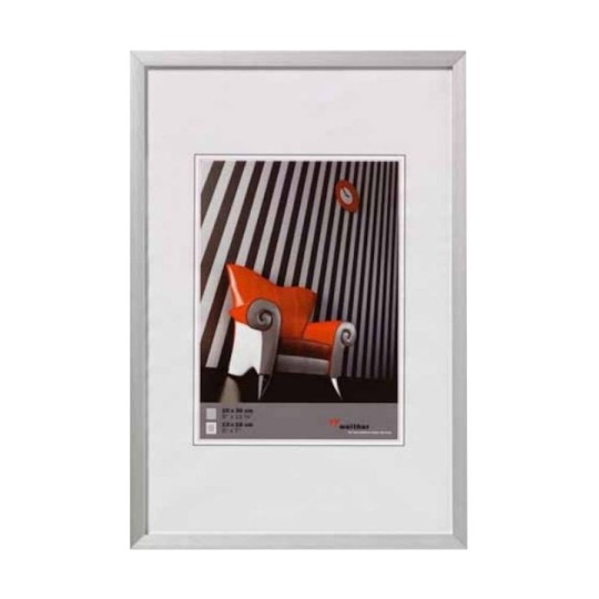 Walther Chair Κορνίζα Τοίχου Ασημένια με Ασημί Πλαίσιο
