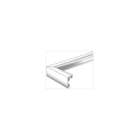 Walther Chair Κορνίζα Ασημένια με Γκρι Πλαίσιο