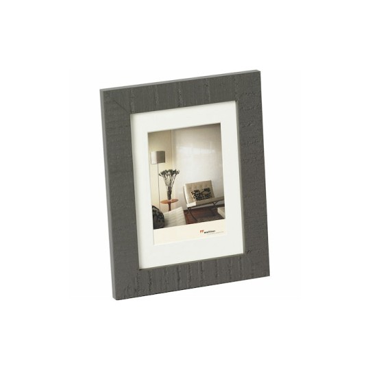 Walther Home Κορνίζα Ξύλινη με Γκρι Πλαίσιο