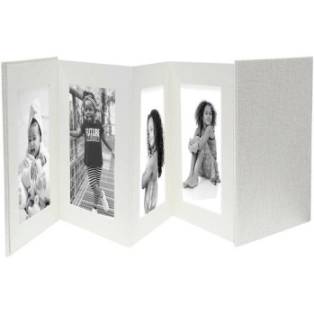 Deknudt Άλμπουμ Leporello για 8 Φωτογραφίες Διαστάσεων 13x18εκ. Γκρι