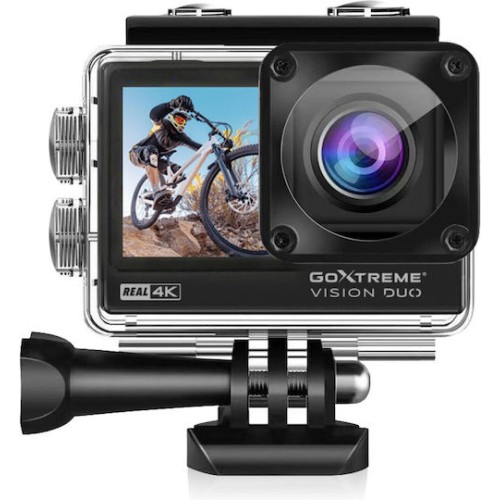 EasyPix GoXtreme Vision DUO Action Camera 4K Ultra HD Υποβρύχια (με Θήκη) με Οθόνη Αφής 2