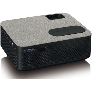 Lenco LPJ-700BKGY Mini Projector LCD HD Λάμπας LED με Ενσωματωμένα Ηχεία
