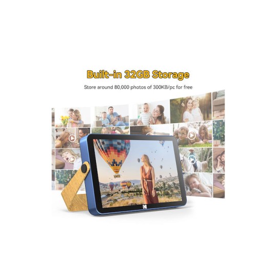 Kodak Ψηφιακή Κορνίζα με Οθόνη Αφής με WiFi Μπλε RWF-108V