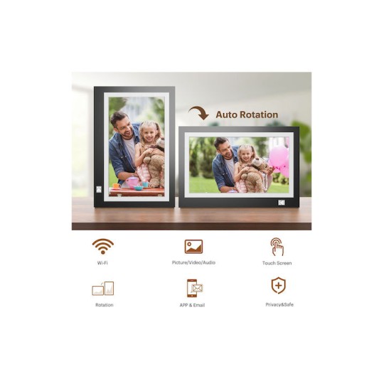 Kodak Ψηφιακή Κορνίζα με WiFi Μαύρη RWF-116W 6972072903258