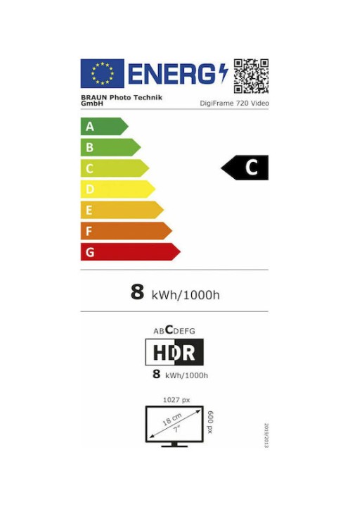 Braun Phototechnik DigiFrame 720 Ψηφιακή Κορνίζα LED 7