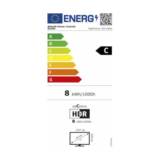 Braun Phototechnik DigiFrame 720 Ψηφιακή Κορνίζα LED 7