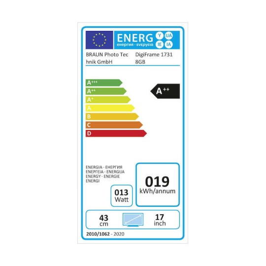 Braun Phototechnik DigiFrame 1731 Ψηφιακή Κορνίζα 17.3