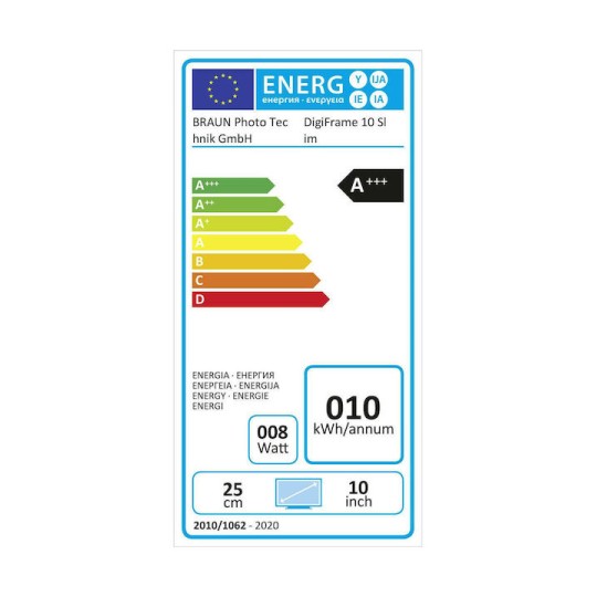 Braun Phototechnik DigiFrame 10 slim Ψηφιακή Κορνίζα LED 10.1