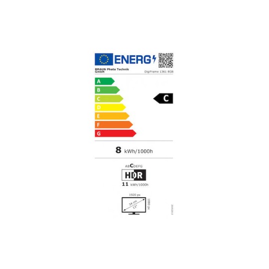 Braun Phototechnik Digiframe 1361 Ψηφιακή Κορνίζα LED 13.3