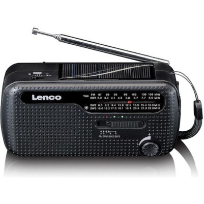 Lenco MCR-113BK Επιτραπέζιο Ραδιόφωνο Ηλιακό Μαύρο