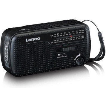 Lenco MCR-113BK Επιτραπέζιο Ραδιόφωνο Ηλιακό Μαύρο